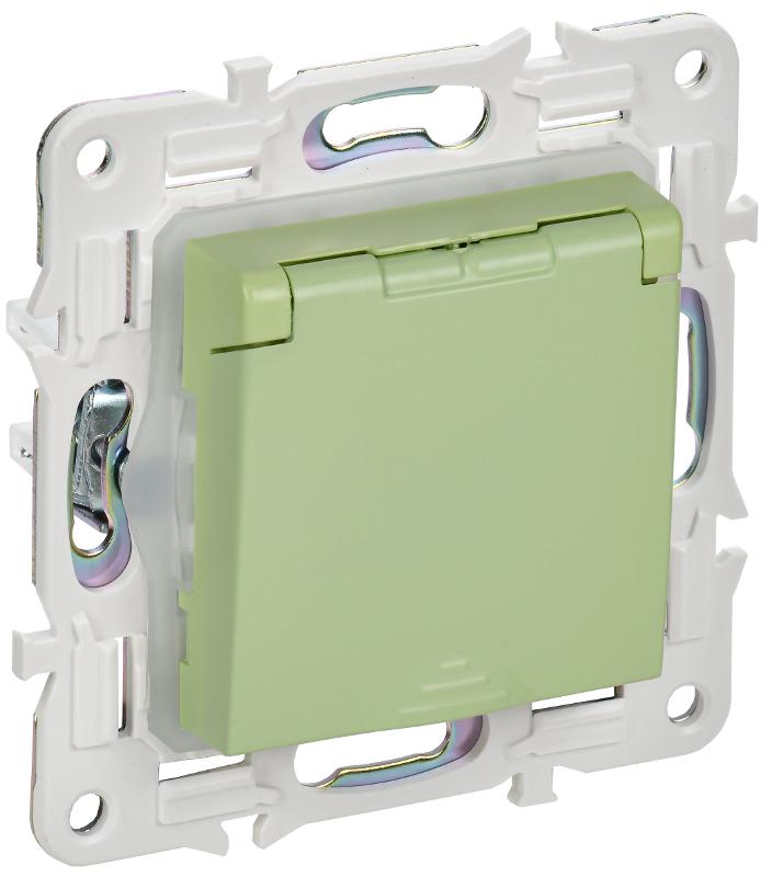 SKANDY Розетка з/к/ш кр. 16А IP44 SK-R11M мятный | SK-R16-16-44-K06 | IEK — IEK (ИЭК)