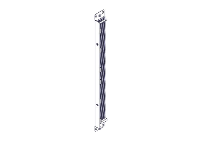 Щеточный уплотнитель Systeme Electric, серия Excelente, 1U, 2шт, черный | ET8429 | SE — миниатюра 2