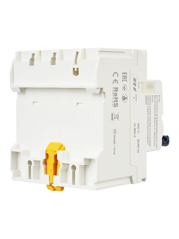 Выключатель дифференциальный (УЗО) R10N 4P 40А 100мА тип AC ARMAT | AR-R10N-4-040C100 | IEK — миниатюра 3