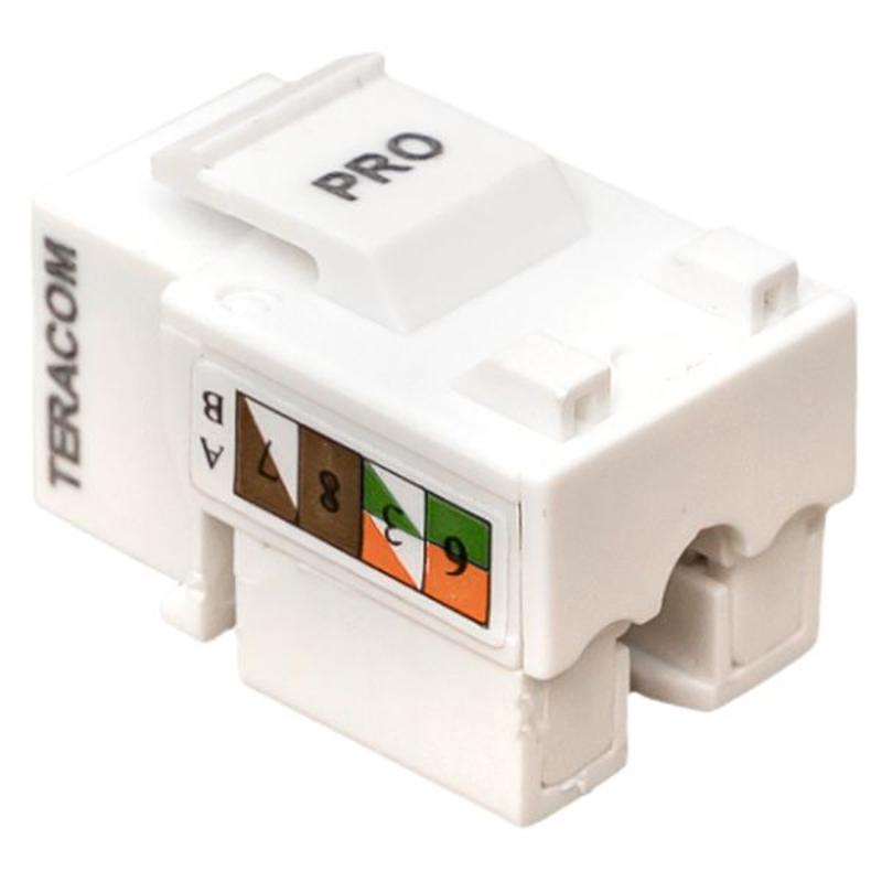 Модуль Keystone TERACOM PRO Cat.5E RJ-45 неэкранированный 110 IDC 90 градусов белый | TRP-KSTN-90D-5EUTP-WH | EKF — миниатюра 11