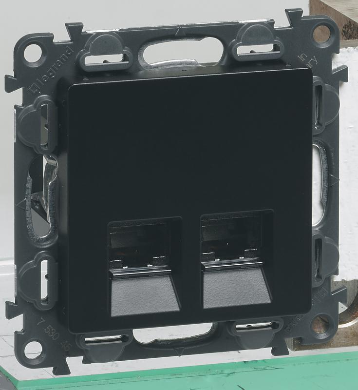 Valena Мех IN'MATIC Розетка 2-ая комп, RJ45, кат.6А UTP — миниатюра 4
