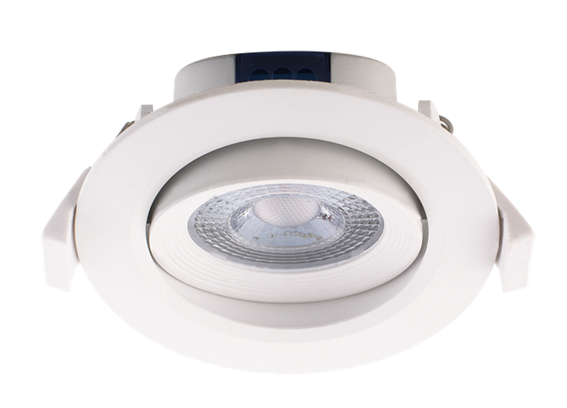 Светильник светодиодный Downlight встраиваемый поворотный PSP-R 9044 7W White 3000K 38° круг/поворот IP40 белый | .5022836 | Jazzway — Jazzway