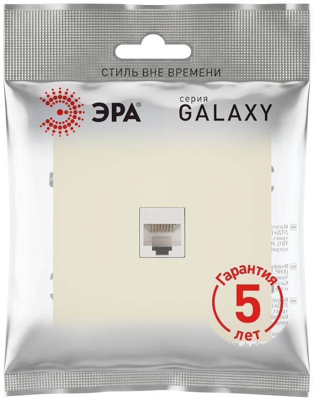 Розетка Galaxy 15-3107-02 информационная RJ45 IP20 слоновая кость | Б0070737 | ЭРА — миниатюра 2