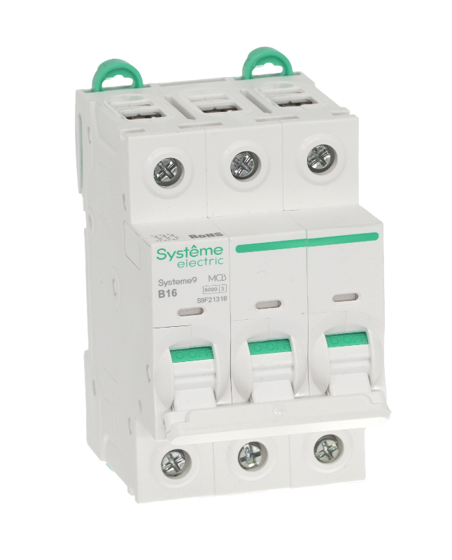 Systeme9 Автоматический выключатель (АВ) B 16A 3P 6kA 400В | S9F21316 | SE — миниатюра 6