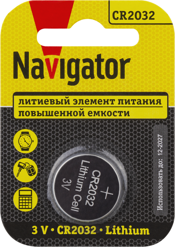 Элемент питания   93 823 NBT-CR2032-BP1 | 93823 | Navigator — Navigator