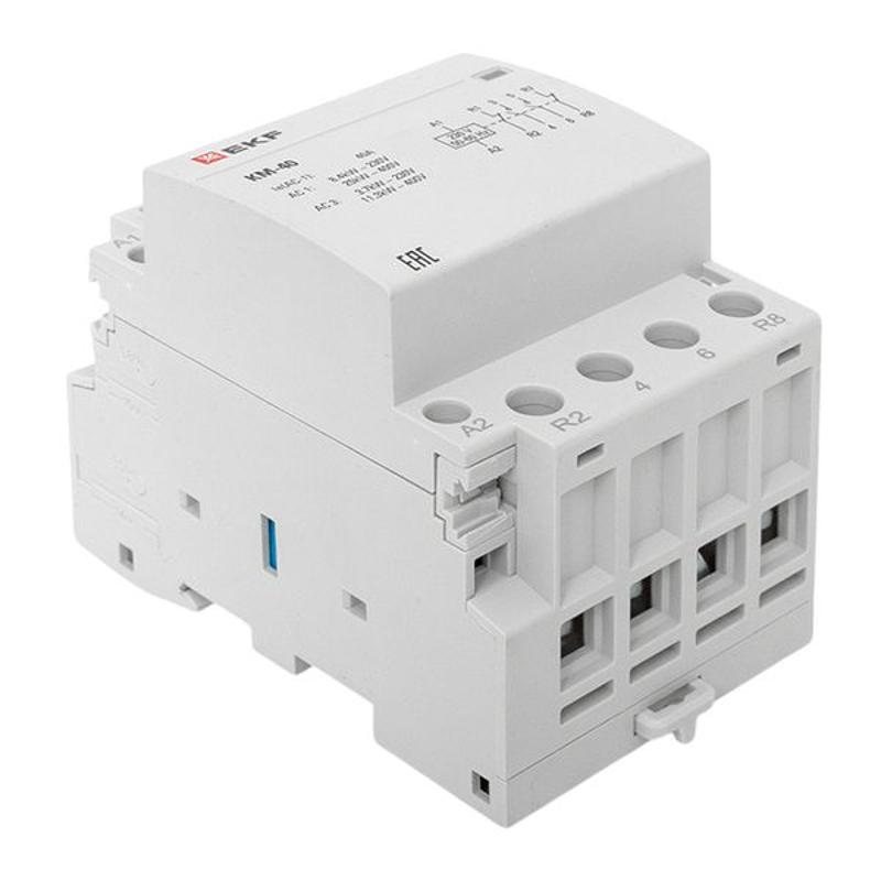 Контактор модульный КМ 40А 2NО+2NC (3 мод.) PROxima| km-3-40-22 | EKF — миниатюра 21