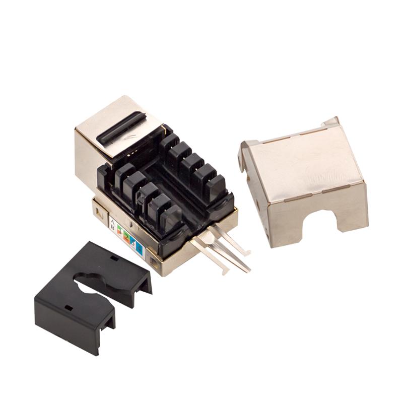 Модуль Keystone розеточный TERACOM PRO Cat.6 RJ-45 экранированный FTP 110 IDC 90 градусов | TRP-KSTN-SOCK-90D-6FTP | EKF — миниатюра 6