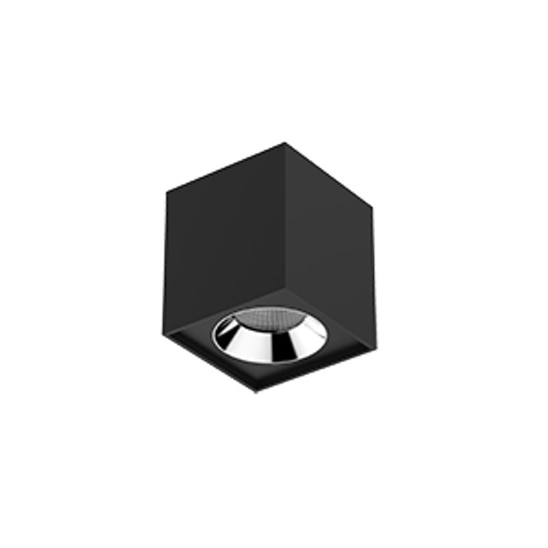 Светильник светодиодный DL-02 Cube накладной 100*110 12W 3000K 35° RAL9005 черный муар | V1-R0-T0360-20000-2001230 | VARTON — VARTON