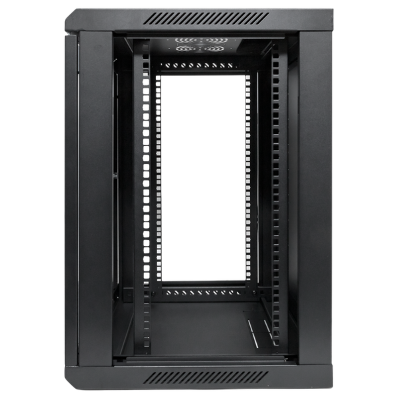 Шкаф настенный 19" TERACOM PRO 12U 600х600 мм дверь стеклянная с замком-ручкой чёрный|TRP-WLL-1266-40B|EKF — миниатюра 7