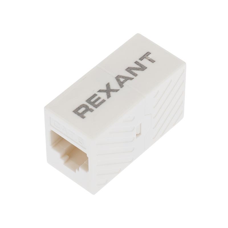 Проходной адаптер, RJ-45(8P-8C), UTP неэкранированный, категория 6, (гнездо-гнездо), | 03-0108 | REXANT — REXANT