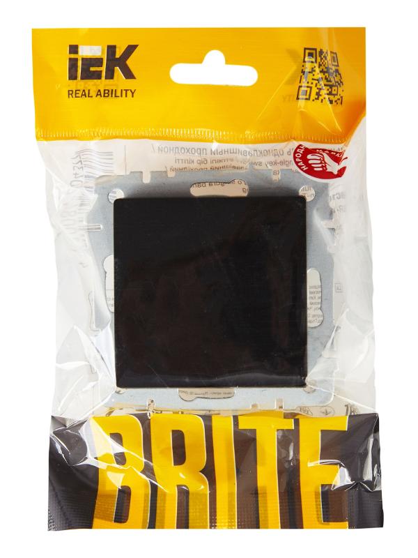 BRITE Выключатель 1-клавишный 10А ВС10-1-0-БрЧ черный | BR-V10-0-10-K02 | IEK — миниатюра 6