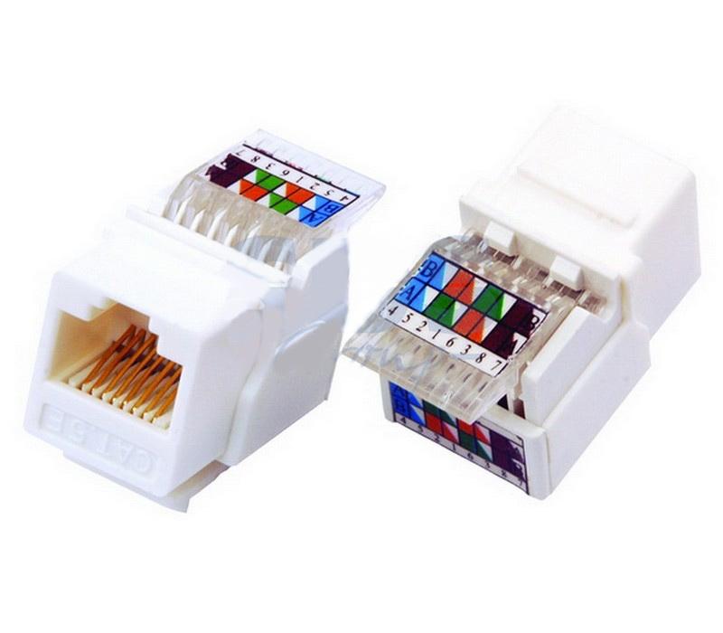 Гнездо вставка RJ-45 (Keystone Jack) CAT5e, ТИП-1 | 03-1011 | REXANT — миниатюра 2
