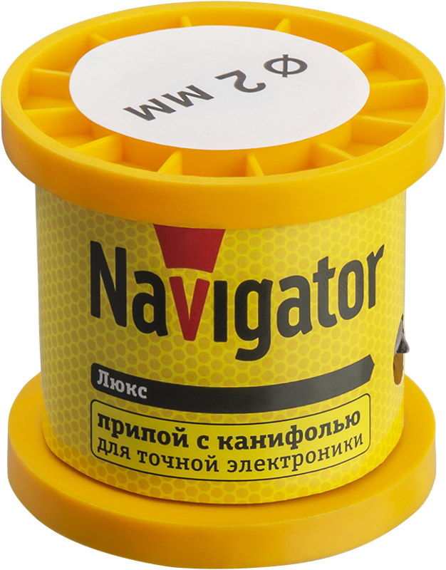 Припой   93 084 NEM-Pos02-61K-2-K100 (ПОС-61, катушка, 2 мм, 100 гр) | 93084 | Navigator — фото 1 | Sento