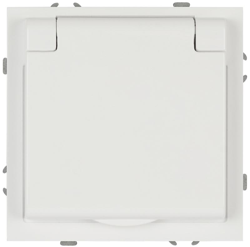 Розетка Galaxy 15-2103-08 c заземлением 2P+E Schuko со шторками с крышкой 16А-250В IP20 белый матовый | Б0070672 | ЭРА — ЭРА (Энергия света)