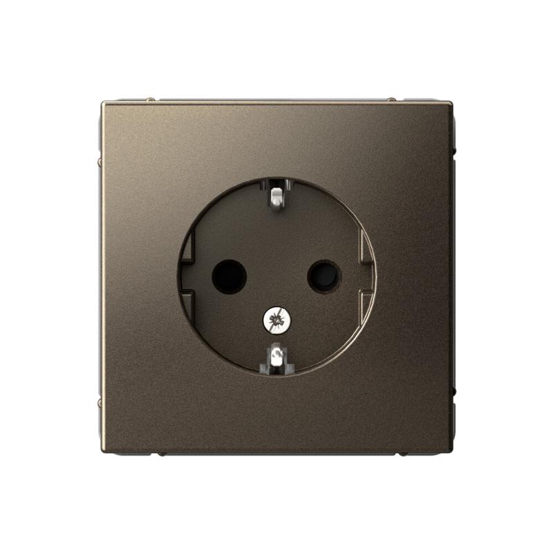 ArtGallery Мокко Розетка с заземлением, со шторками, 16А, механизм | GAL000645 | SE — Systeme Electric