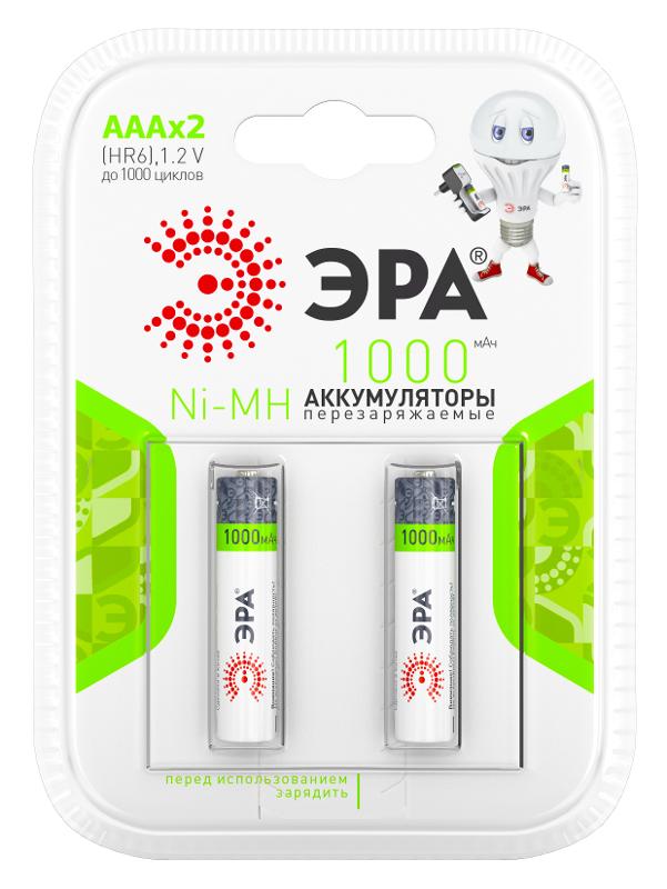 Аккумулятор  HR03-2BL 1000mAh (20/240/7680) (AAA)  | C0038455 | ЭРА — ЭРА (Энергия света)
