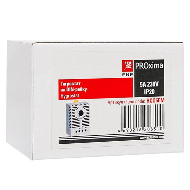 Гигростат на DIN-рейку 5А 230В IP20 EKF PROxima  |  HCO5EM |  EKF  — миниатюра 9