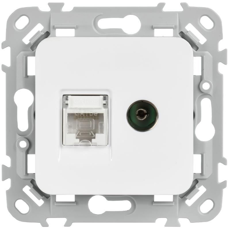 FLITE Выключатель 1-клавишный 10А ВС11-1-0-ФлХЛ холодный лед | FI-V10-0-10-1-K94 | IEK — миниатюра 2