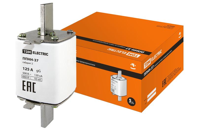 Предохранитель ППНН-37 габ.2, 125А  | SQ0713-0027 | TDM — TDM ELECTRIC