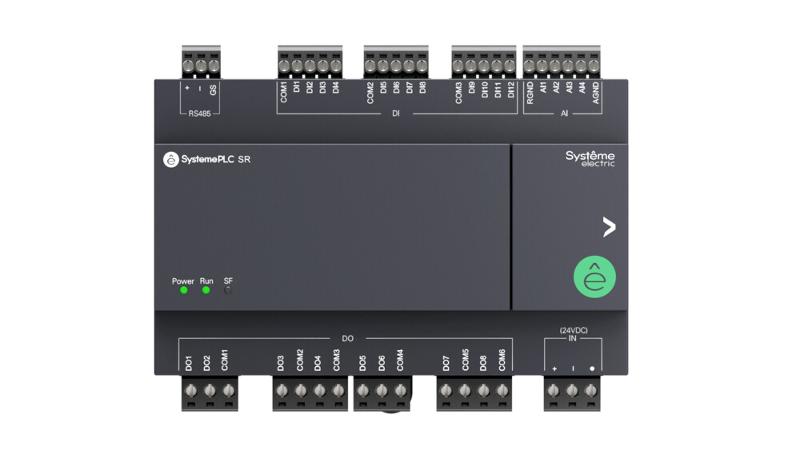 Интеллектуальное реле SR1; 24 VDC; 24 IO: 12 DI, 8 DO (реле); 4 AI; 1xRS485 | ZR1PP00BD4A | SE — Systeme Electric