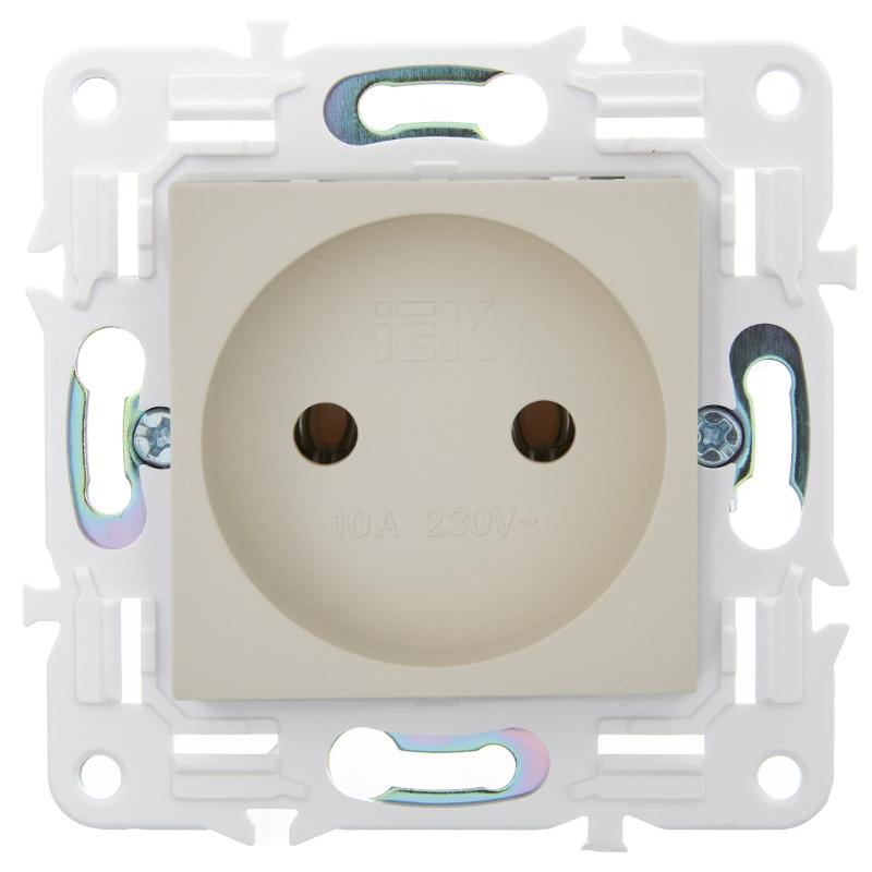 SKANDY Розетка без з/к/ш 10А SK-R02B бежевый | SK-R10-10-K10 | IEK — миниатюра 2