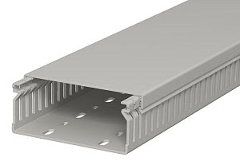 Распределительный кабельный канал LK4 40x100x2000 мм (ПВХ,серый) (LK4 40100) | 6178018 | OBO Bettermann — миниатюра 2