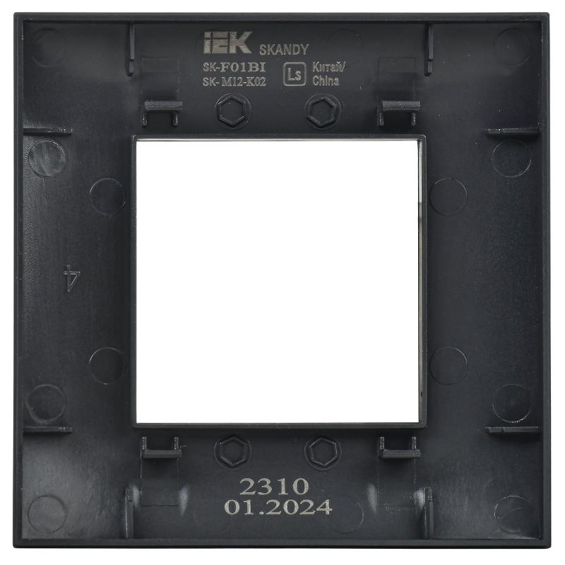SKANDY Рамка 1-местная SK-F01Bl черный | SK-M12-K02 | IEK — миниатюра 5