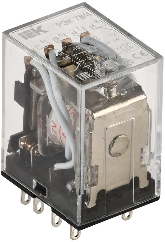 Реле РЭК78/4(MY4) с индикацией 3А  12В АC  | RRP20-4-03-012A-LED | IEK — IEK (ИЭК)