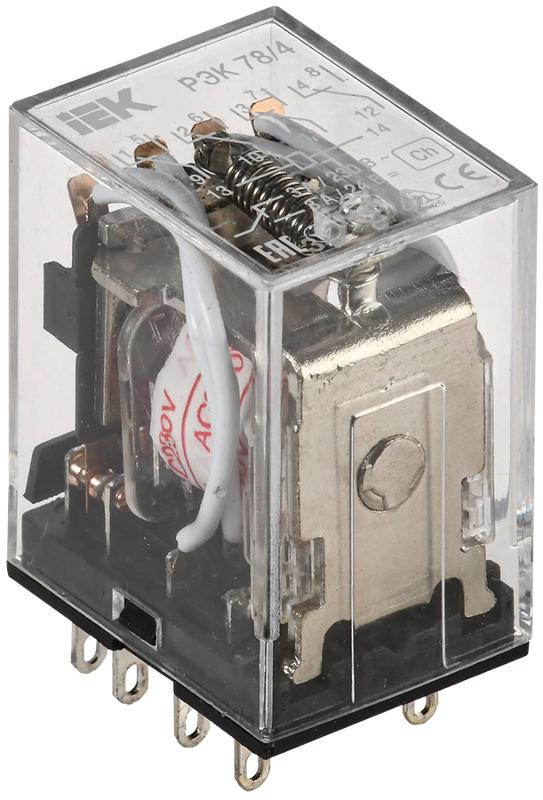 Реле РЭК78/4(MY4)  3А  220В АC  | RRP20-4-03-220A | IEK — IEK (ИЭК)