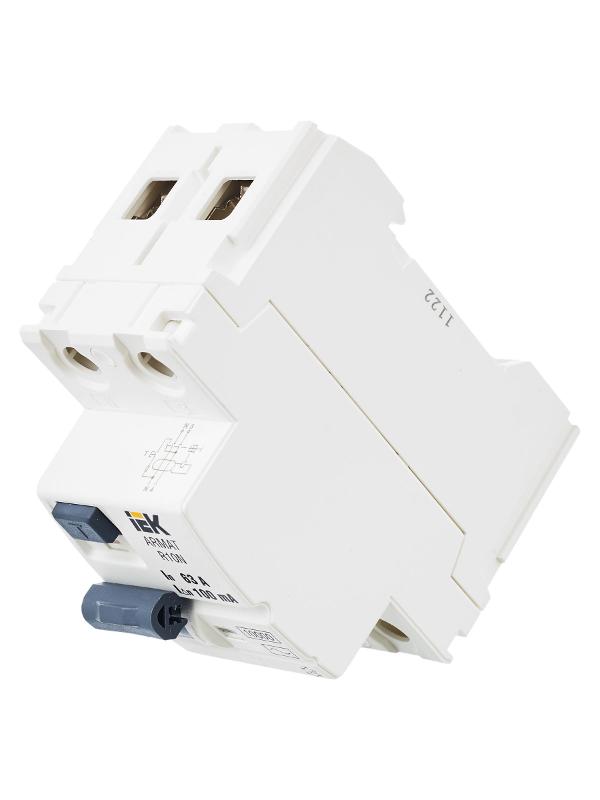 Выключатель дифференциальный (УЗО) R10N 2P 63А 100мА тип AC ARMAT | AR-R10N-2-063C100 | IEK — миниатюра 6