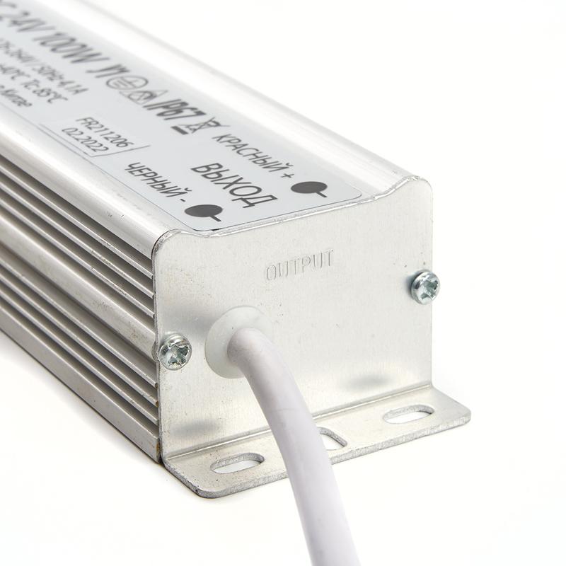 Трансформатор электронный для светодиодной ленты 100W 24V IP67 (драйвер), LB007 FERON | 48059 | FERON — миниатюра 4