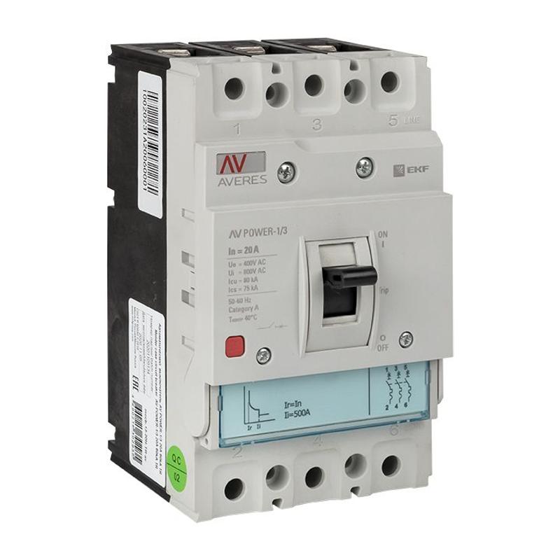 Выключатель автоматический AV POWER-1/3 20А 35kA TR | mccb-13-20-TR-av | EKF — EKF