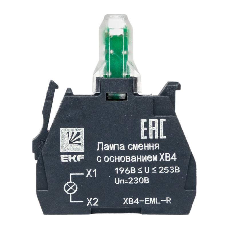 Лампа сменная c основанием XB4 красная 230В EKF PROxima  |  XB4-EML-R |  EKF  — миниатюра 9