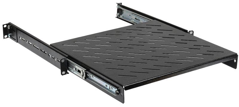 19" выдвижная полка глубиной 400 мм, черная | SS05-400PI | ITK — ITK