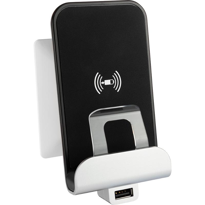 Устройство зарядное беспроводное Valena Life Qi 1А с дополнит. разъемом USB A 5В 2.4А — миниатюра 6