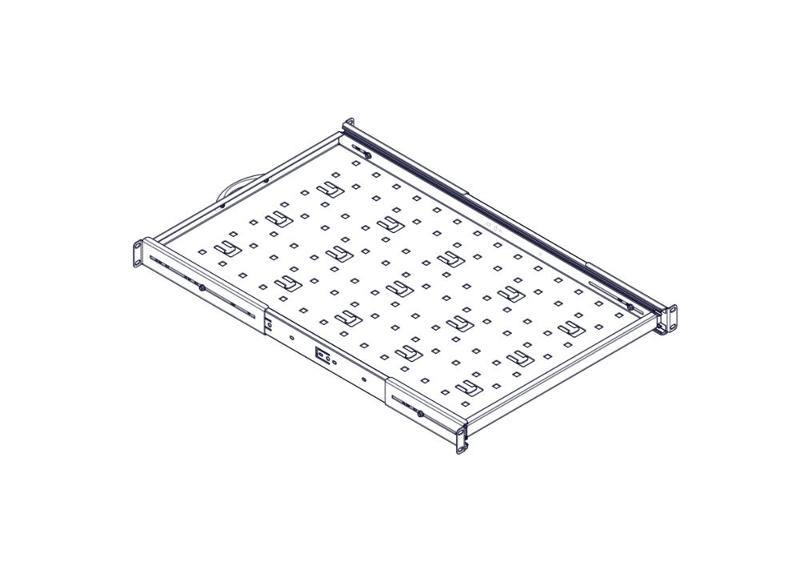 Выдвижная полка Systeme Electric, серия Uniprom, 1U, 650мм, до 45кг | UT8123 | SE — миниатюра 10