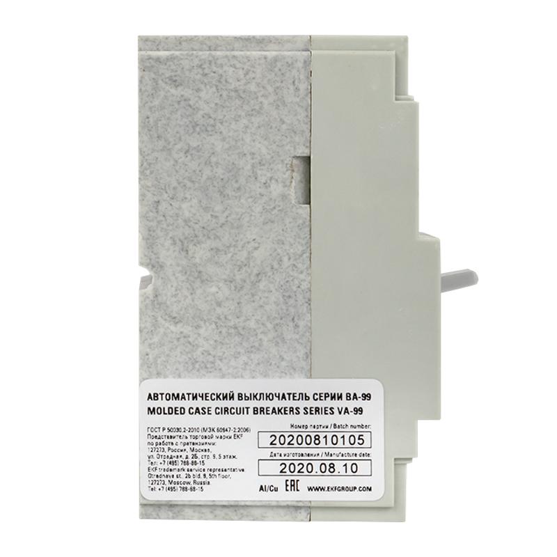 Выключатель автоматический ВА-99 125/25А 3P 25кА EKF PROxima | mccb99-125-25 | EKF — миниатюра 2