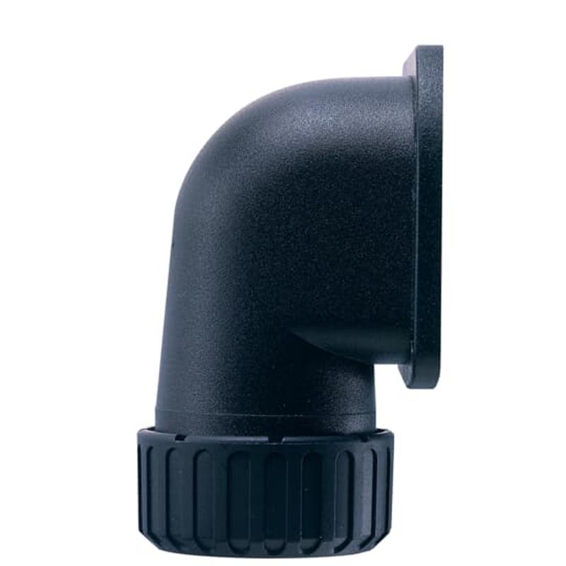 Фланец ASC42/FL/90/BL, 90°, полиамид 66, черный, d42, 2 шт. в пачке | 7TCA296000R1542 | ABB — ABB