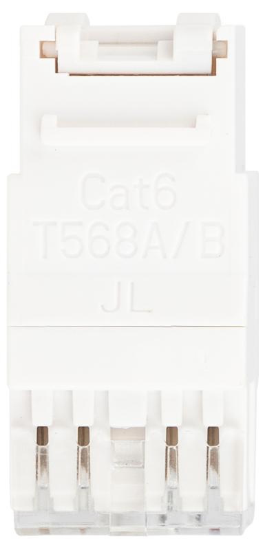 Коннектор RJ45 CAT6 UTP Keystone, цвет белый  ОФИС 18-8002-0 | Б0063290 | ЭРА — миниатюра 5