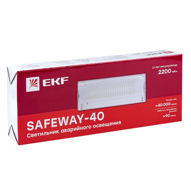 Светильник аварийного освещения SAFEWAY-40 LED | dpa-202 2Вт; 1.5часа; ip 54 | EKF — миниатюра 2