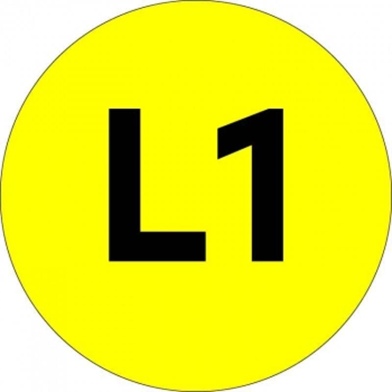 Наклейка "L1" d=20мм PROxima | an-2-15 | EKF — миниатюра 1