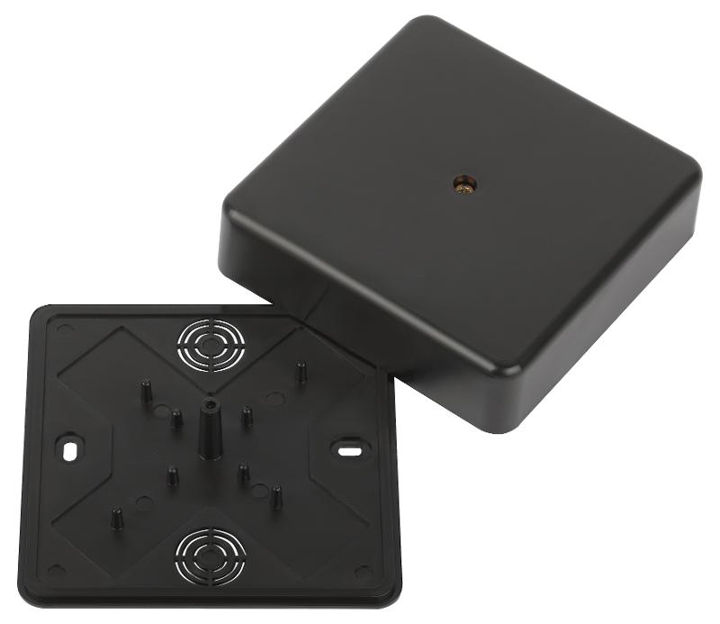 Распаячная коробка  BS-B-100-100-30 100х100х30мм без клеммы черная IP40 BS-B-100-100-30 | Б0061807 | ЭРА — миниатюра 4