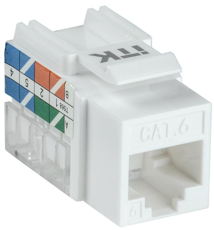 Модуль Keystone Jack кат. 6 UTP 110 IDC 90 град. | CS1-1C06U-11 | ITK — ITK