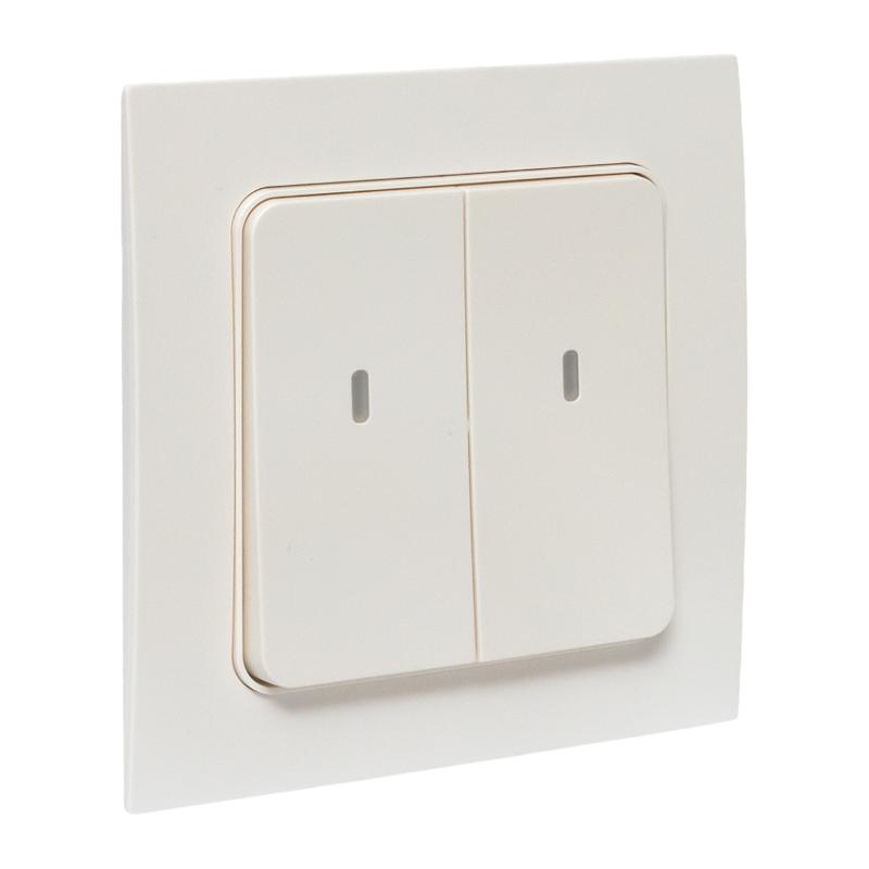Умный выключатель Стокгольм 2-кл. белый Zigbee  Сonnect|RCV-ST2-WD-ZB|EKF — миниатюра 2