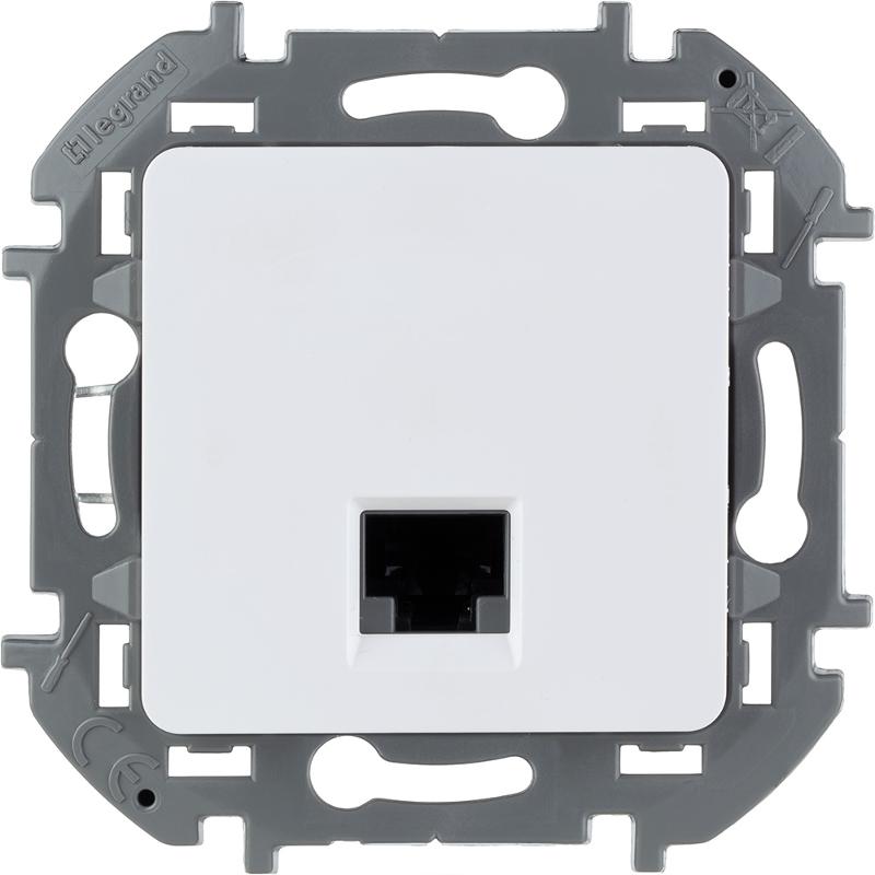 Розетка компьютерная RJ45 категория 6 UTP - Legrand Inspiria - белый — миниатюра 6