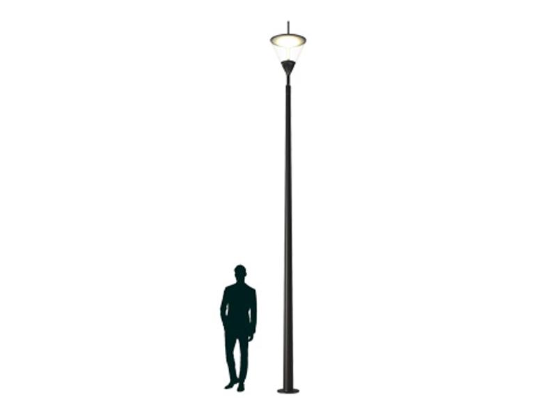 Осветительный комплекс KROON TOP 30W RW 840 RAL9005 POLE 3M SET (в комплекте ЗДФ) | 4893000010 | Световые Технологии — миниатюра 1