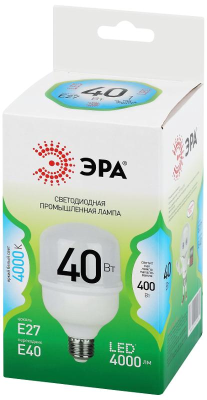 Лампа светодиодная  GREEN LINE LED POWER T80-40W-840-E27/E40 GL E27/E40 40 Вт колокол яркий белый свет | Б0067027 | ЭРА — миниатюра 5