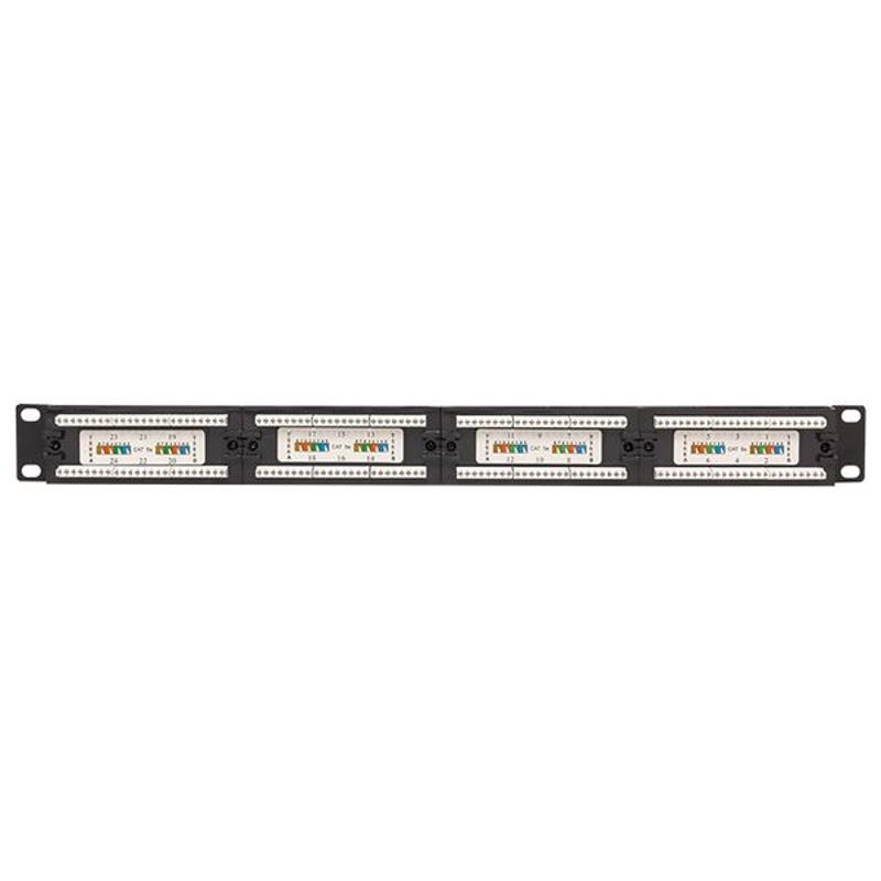 Патч-панель TERACOM PRO 19'' Cat.5E 1U неэкранированная UTP 24 порта RJ-45 Dual IDC | TRP-PPNL-5EUTP-1U24 | EKF — миниатюра 8
