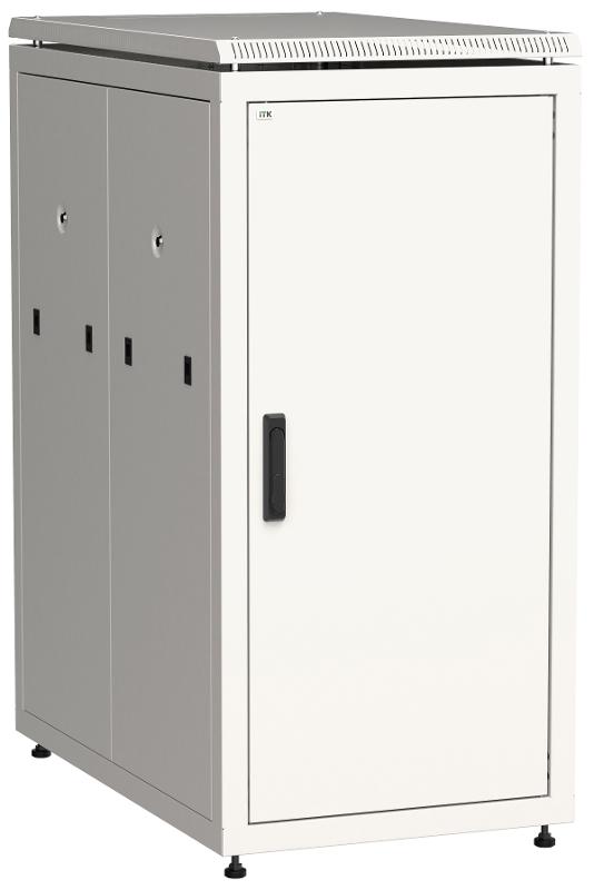 Шкаф сетевой 19" LINEA N 24U 600х1000 мм металлические двери серый | LN35-24U61-MM | ITK — ITK
