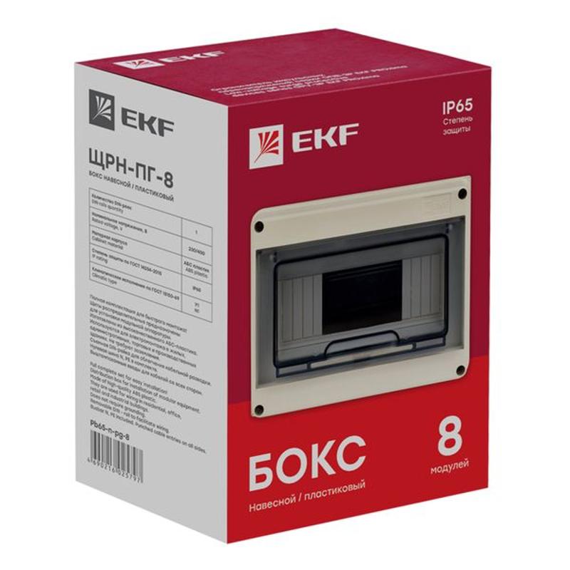 Щит распределительный навесной ЩРН-ПГ-8  (147х203х89) IP65 PROxima | Pb65-n-pg-8 | EKF — миниатюра 7